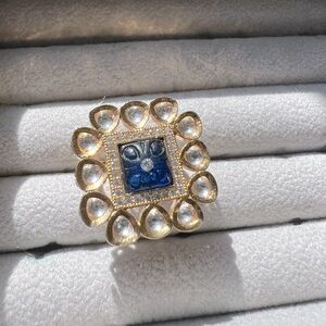 Fashion Ring, Square Shape, adjustable